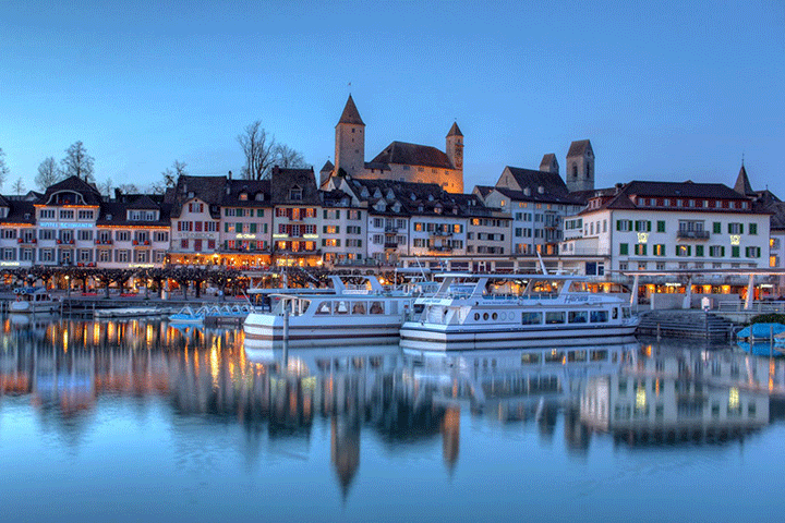 &ldquo;Th&agrave;nh phố Hoa hồng&rdquo; Rapperswil với kiến tr&uacute;c cổ k&iacute;nh
