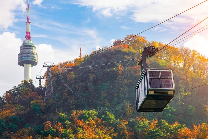Cách thức di chuyển lên tháp Namsan