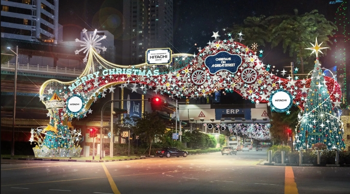 Lễ hội Thắp s&aacute;ng Gi&aacute;ng sinh tại đường Orchard