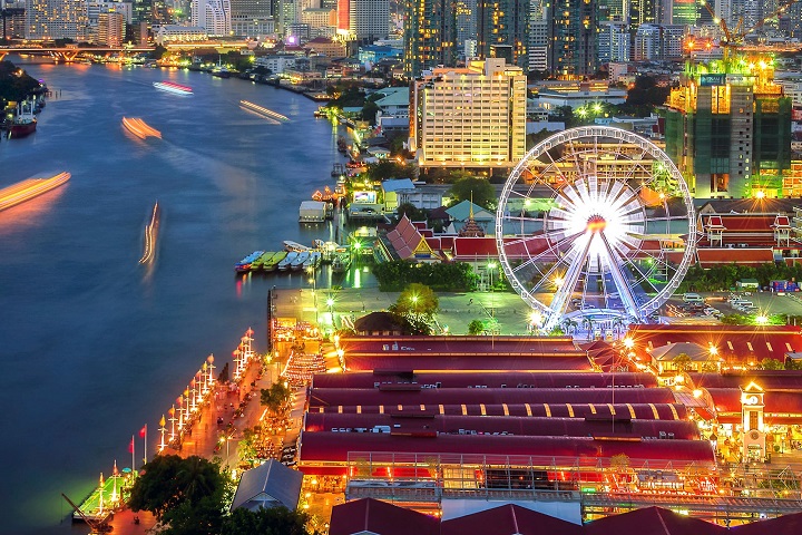 Cách đến Asiatique The Riverfront dễ dàng nhất và nhanh nhất là bằng thuyền
