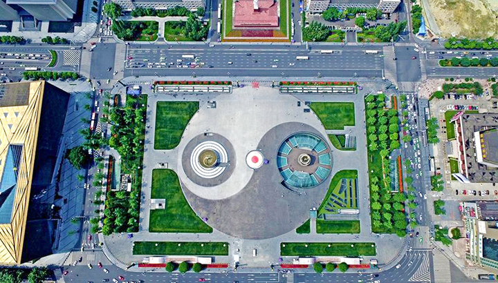 Thiết kế độc đ&aacute;o của quảng trường Tianfu