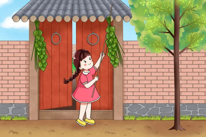 Treo c&acirc;y ngải cứu v&agrave; c&acirc;y xương rồng mang lại may mắn cho gia đ&igrave;nh