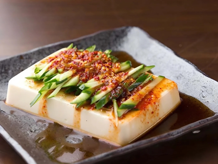 Hiyayakko là món tào phớ mặn của Nhật