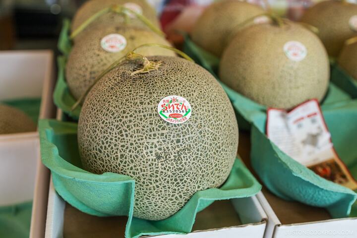 Những trái dưa lưới đạt tiêu chuẩn chất lượng tại Hokkaido