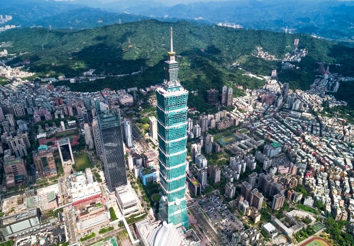 Một trong những biểu tượng và niềm tự hào của người dân Đài Bắc là Tòa tháp Taipei 101