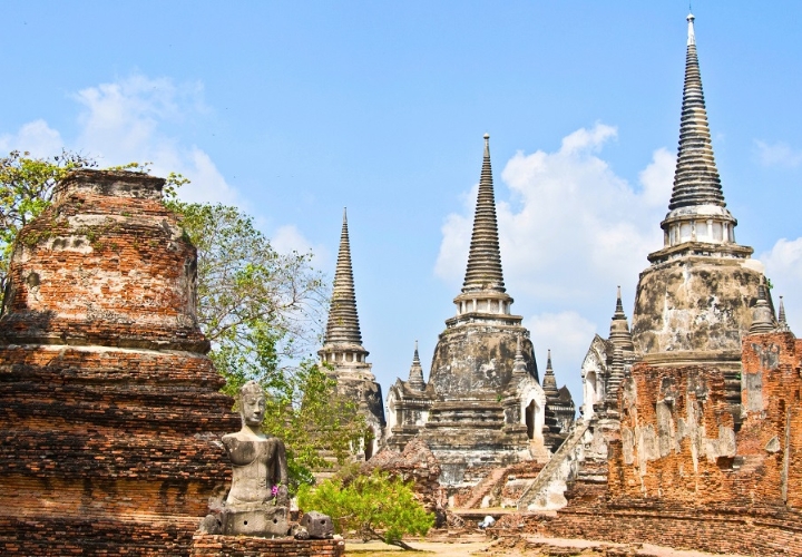 3 tòa bảo tháp tại chùa Wat Phra Si Sanphet