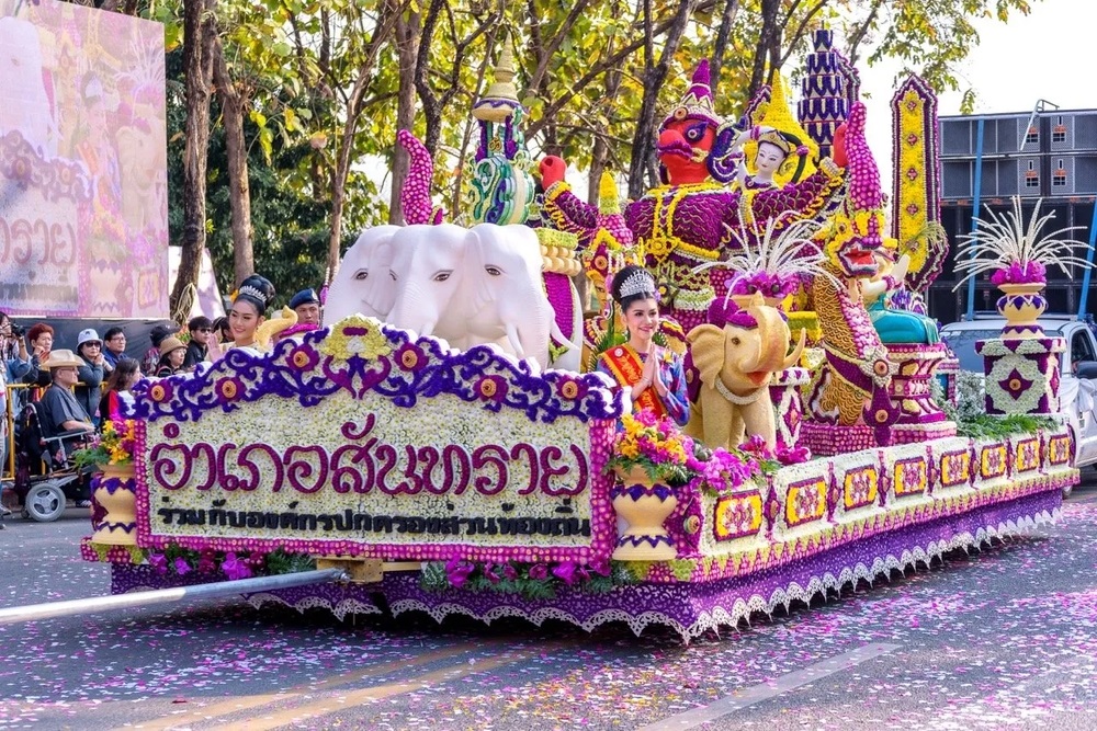 Lễ hội Hoa Chiang Mai rực rỡ sắc màu là điểm nhấn không thể bỏ lỡ trong tháng 2