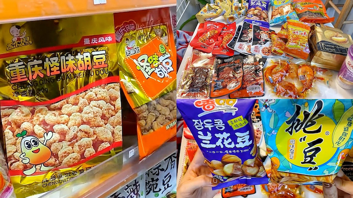 Bạn có thể thỏa sức mua sắm đủ loại bánh ngọt, xúc xích, bánh kẹo mới lạ