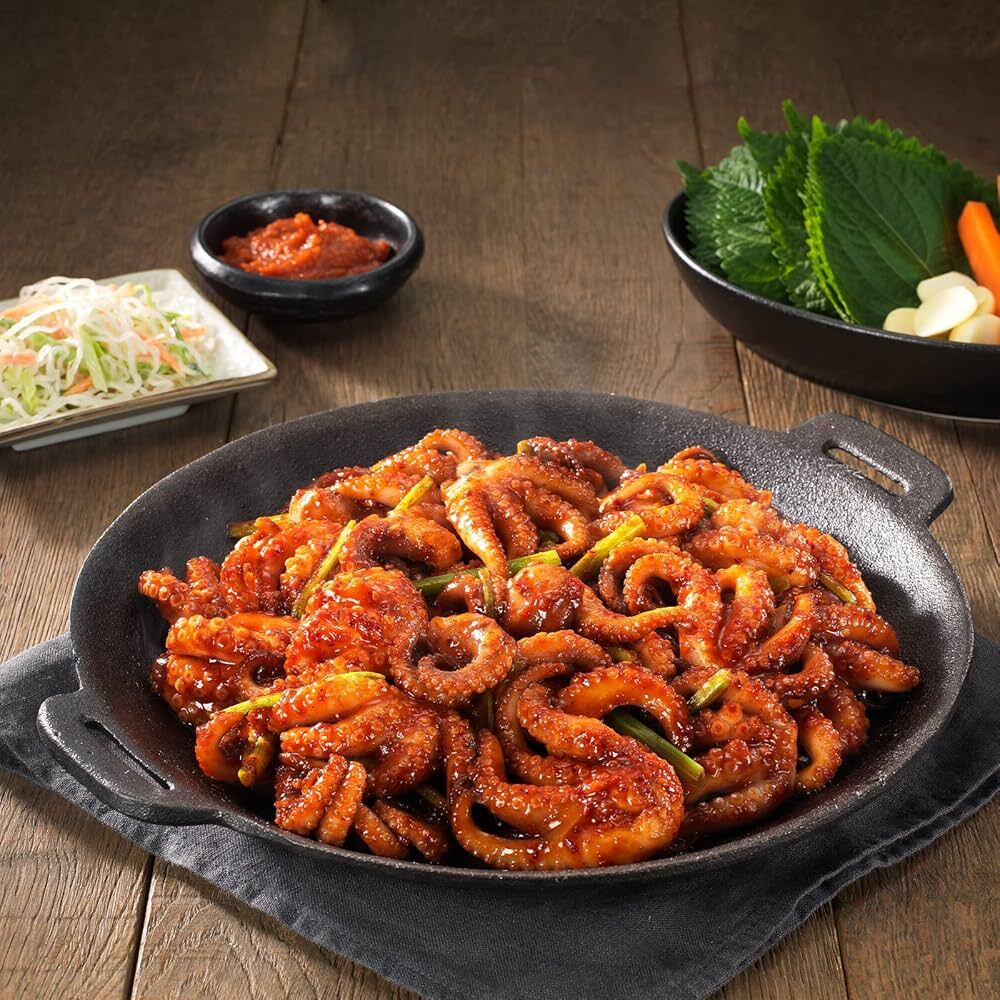 Bạch tuộc x&agrave;o cay &ndash; m&oacute;n ngon đặc trưng của Incheon với vị cay nồng, đậm đ&agrave;&nbsp;