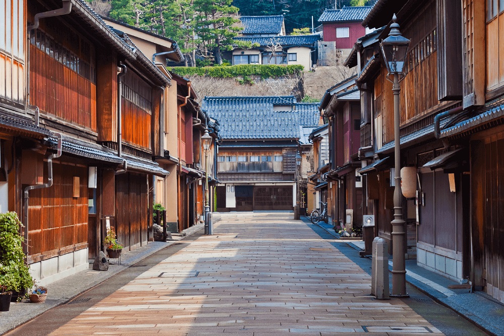 Một góc phố yên bình tại Kanazawa