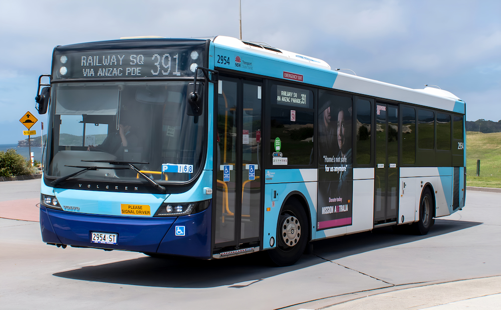 Du khách có thể sử dụng xe buýt để di chuyển đến các điểm du lịch tại Sydney