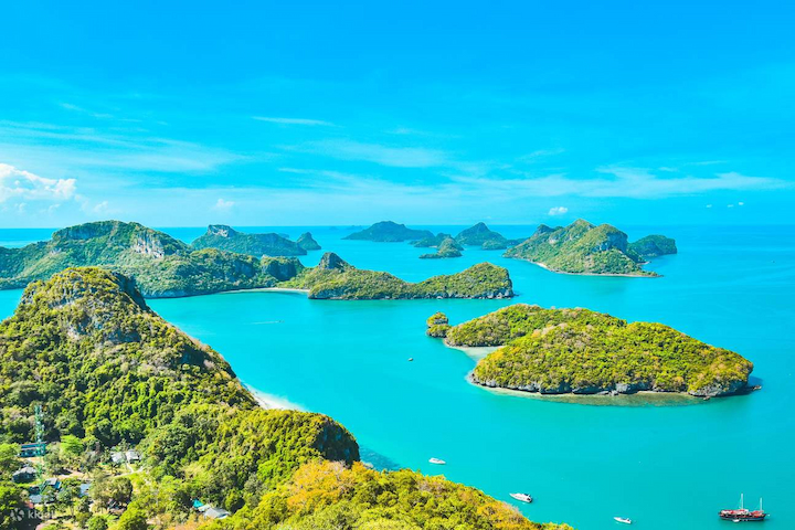 Khung cảnh trong lành, xanh mát tại công viên Hải dương Quốc gia Angthong