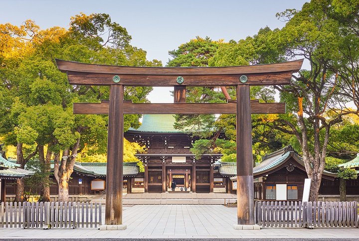 Ngôi đền nổi bật với không gian yên bình giữa lòng Tokyo