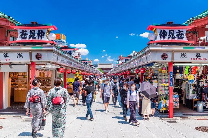 Khu phố cổ kính ở Tokyo, nổi tiếng với chùa Sensoji và không gian đậm chất văn hóa truyền thống Nhật Bản