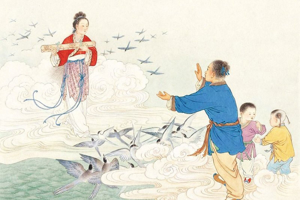 Lễ Thất Tịch bắt nguồn từ truyền thuyết Ngưu Lang - Chức Nữ mang &yacute; nghĩa t&ocirc;n vinh t&igrave;nh y&ecirc;u chung thủy