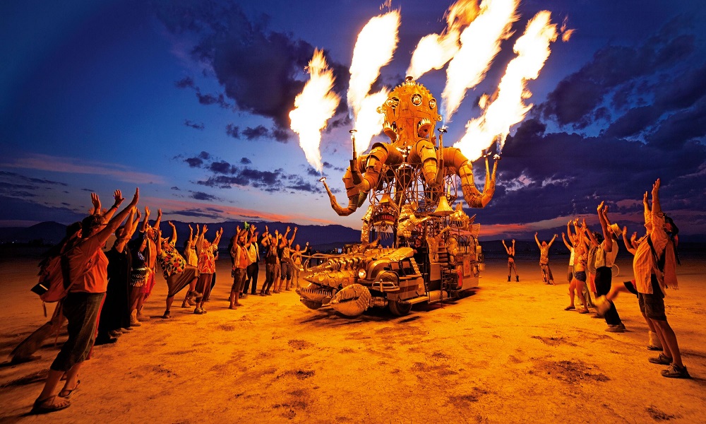 Lễ hội Burning Man ra tại Sa mạc Black Rock diễn ra tại Sa mạc Black Rock