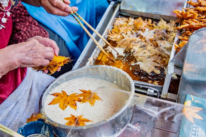 Bánh Tempura Momiji thoảng hương lá phong siêu độc đáo