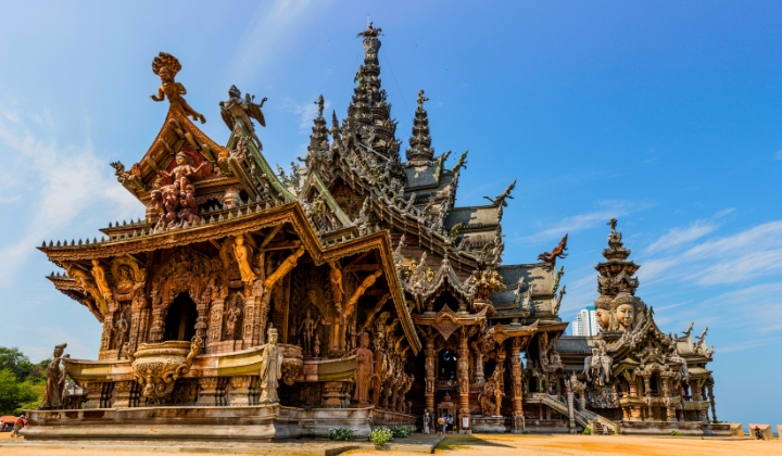 Thánh địa sự thật - Đền Chân Lý là một biểu tượng nổi tiếng tại Pattaya