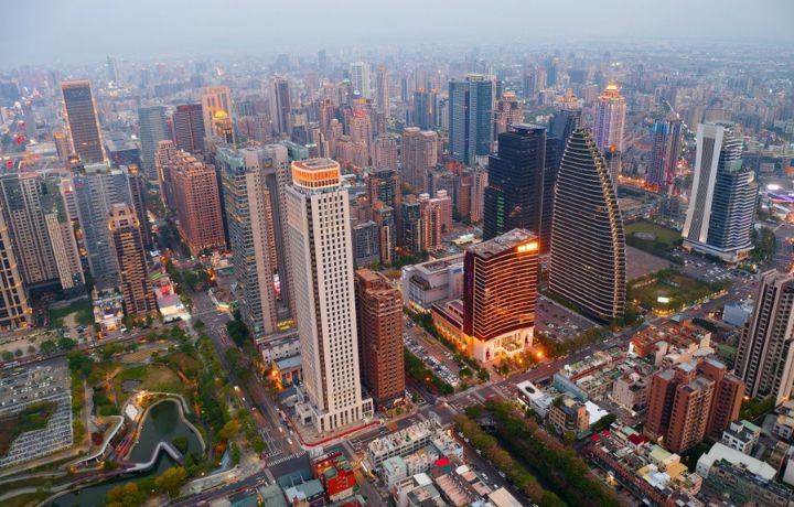 To&agrave;n cảnh th&agrave;nh phố Đ&agrave;i Trung nh&igrave;n từ tr&ecirc;n cao