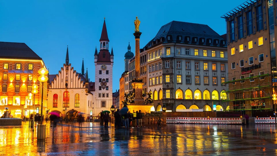 Th&agrave;nh phố Munich lung linh về đ&ecirc;m