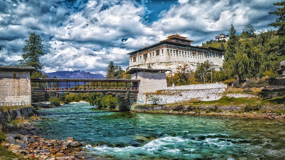 Ph&aacute;o đ&agrave;i Paro Dzong
