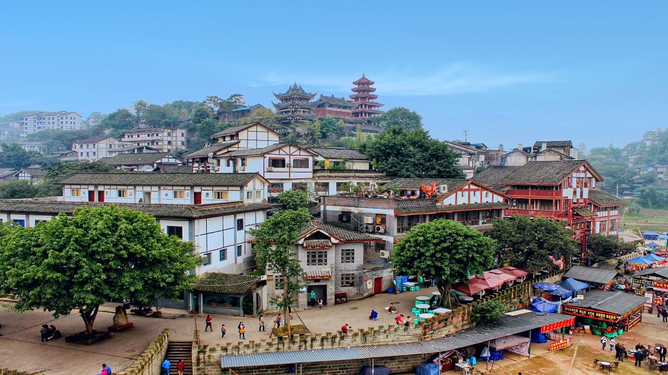 To&agrave;n cảnh Cổ trấn Từ Kh&iacute; Khẩu