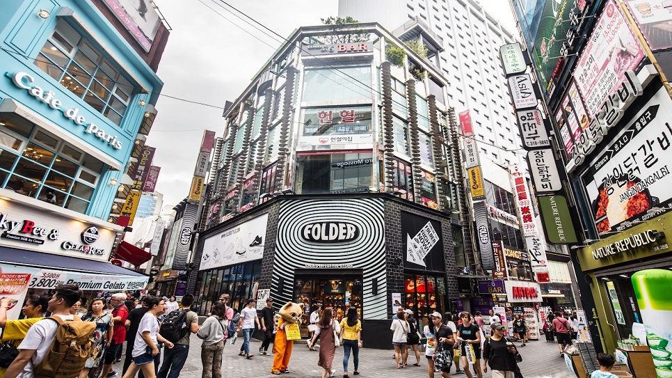 Thi&ecirc;n đường mua sắm Myeongdong