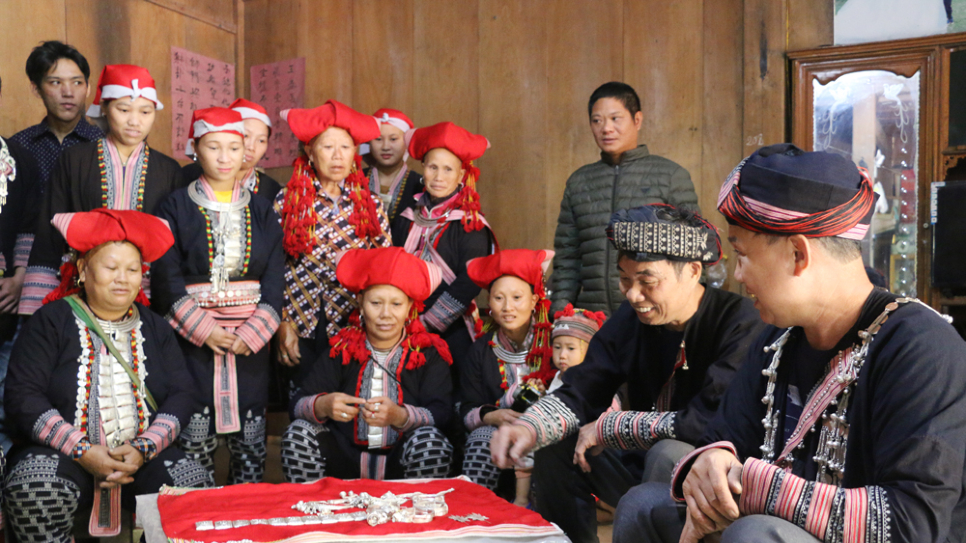Bản Nậm Cang là nơi sinh sống của cộng đồng người Dao Đỏ