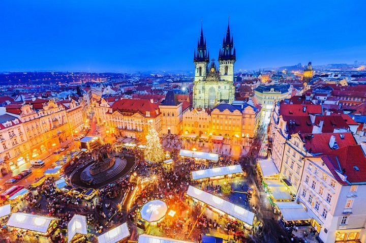 Thủ đ&ocirc; Prague, Cộng h&ograve;a S&eacute;c lộng lẫy &aacute;nh đ&egrave;n v&agrave;o ng&agrave;y lễ Gi&aacute;ng sinh